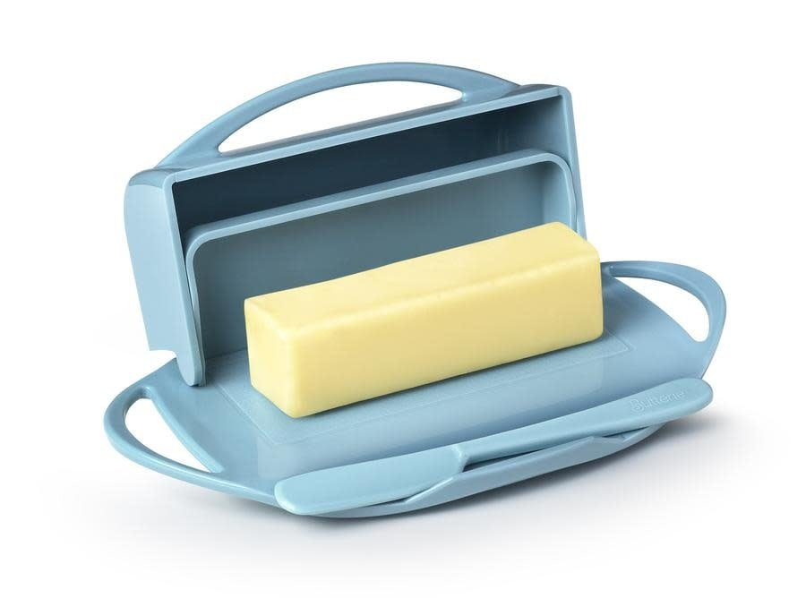 Butterie Butter Dish in Blue with stick of butter