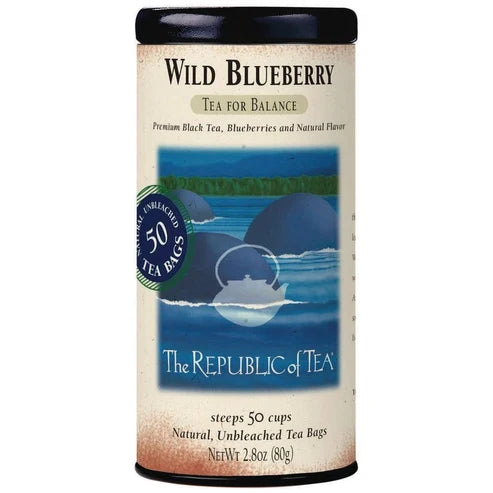 Republic of Tea Wild Blueberry Black Tea Bags