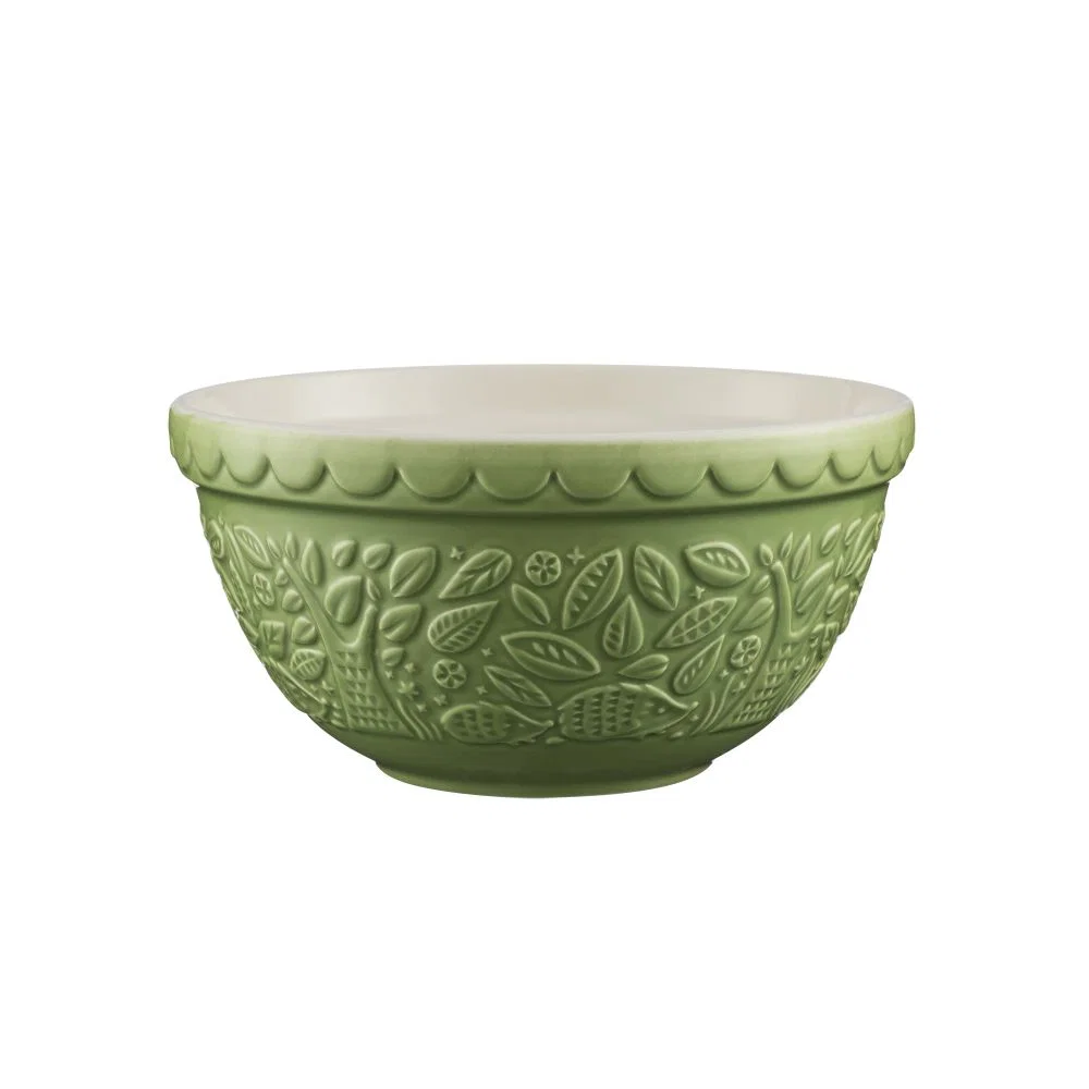 Mason Cash In the Forest Green Hedgehog Size 30 Bowl