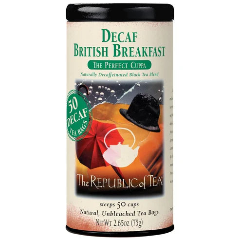 Republic of Tea Decaf British Breakfast Black Tea Bags