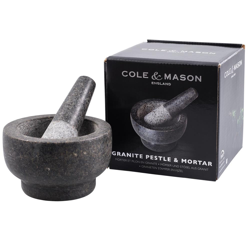 Zyliss Cole & Mason Mortar & Pestle and packaging