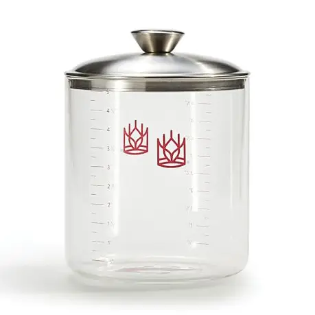 Harold King Arthur Glass Sourdough Crock
