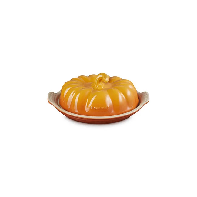 Le Creuset Pumpkin Butter Dish Persimmon