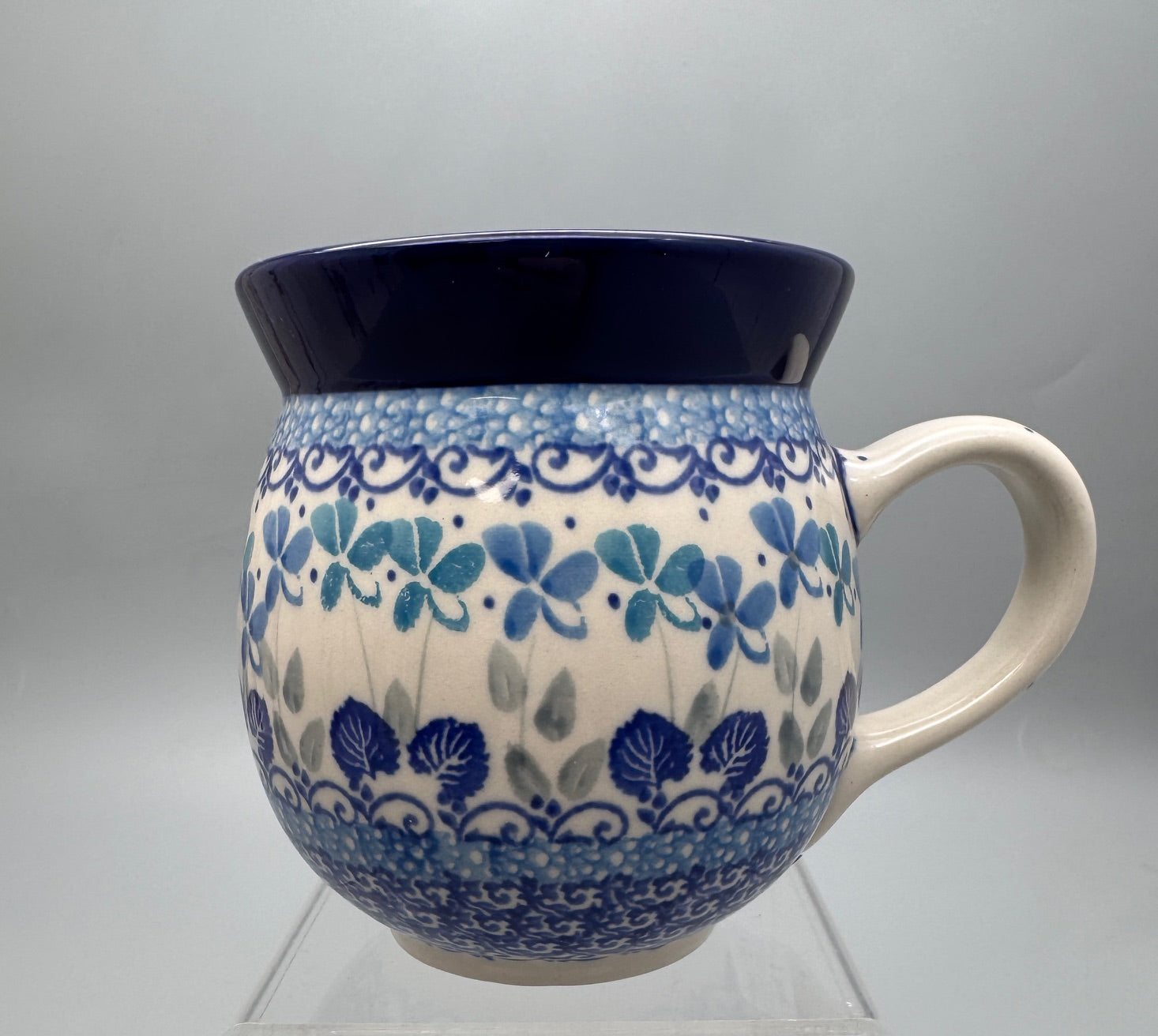 European Design Polish Pottery16oz Bubble Mug