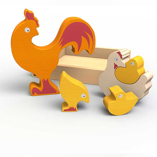 Begin Again Chicken Family Puzzle