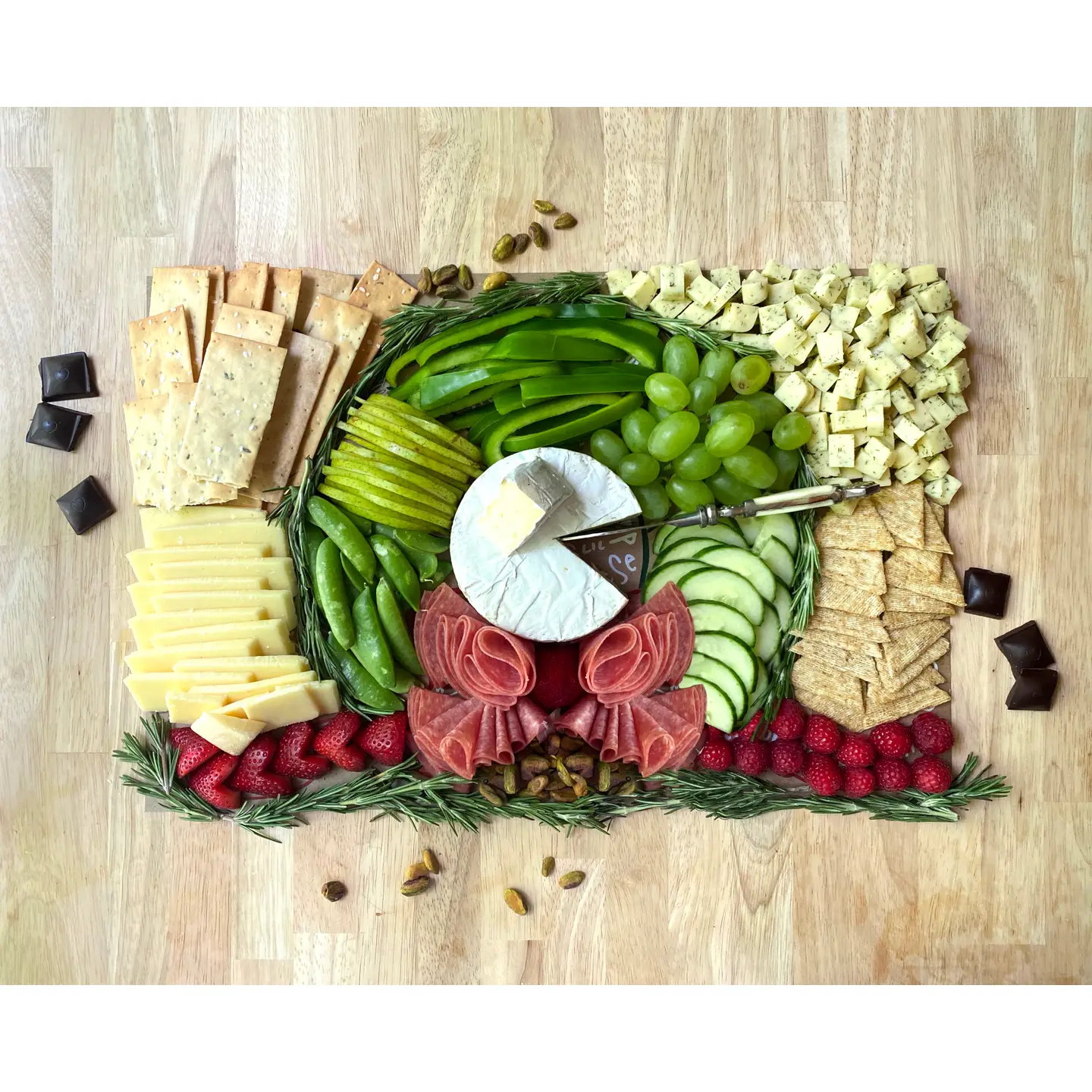 Color Box Charcuterie Cheat Sheet Wreath