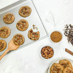 USA Pan's Medium Cookie Sheet Pan with cookies on the pan