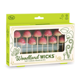 Fred Woodland Wicks Mushroom Birthday Candles set of 10