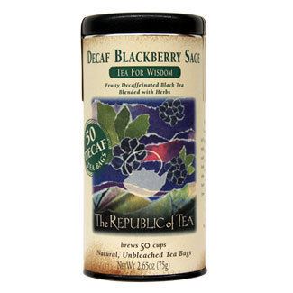 Picture of a can of Republic of Tea Decaf Blackberry Sage Tea Can