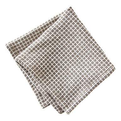 Tag Textured Dish Cloth grey and white checked