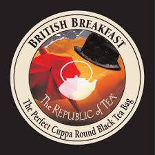  Picture Republic of Tea British Breakfast Tea Bag Packaging for a single tea bag