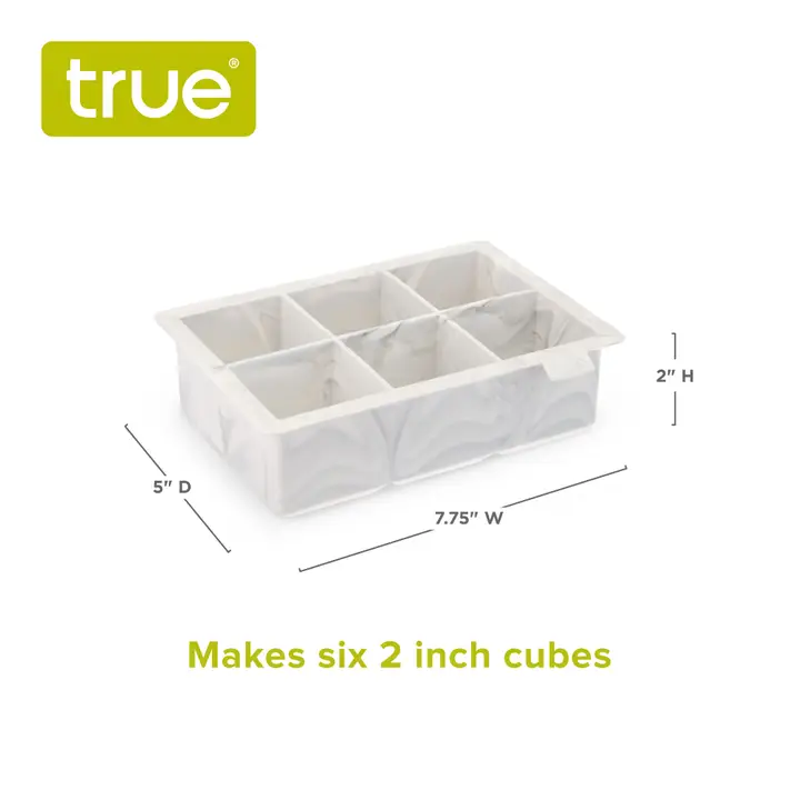 True Colossal Marbled Ice Cube Tray