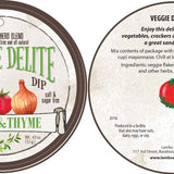 Lambs & Thyme Herb Dips Veggie Delite