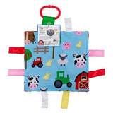 Baby Jack & Co Learning Lovey featuring cows, chicks, tractors, sheep, horse, and barn