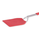 Flat end of red  spatula