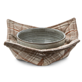 Tag Plaid Bowl Cozy Multi Tan