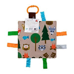 Sensory square with forest motif-animals, trees, campfire