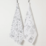 Now Designs Purry Party s/2 Dish Towels