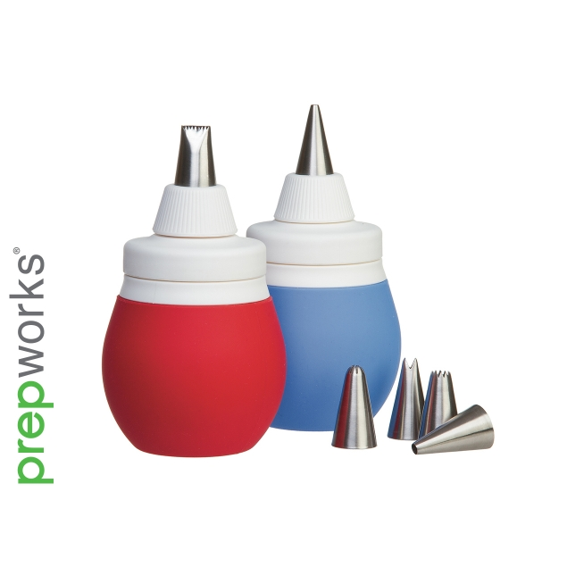 Progressive Decorating Kit-red and blue bulbs and tips