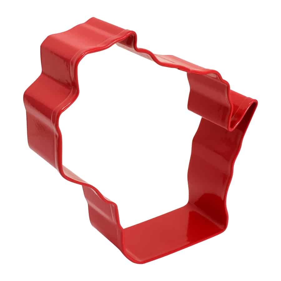 Wisconsin Shaped Cookie Cutter in Red