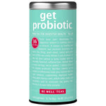 Get Probiotic tea cannister on white background