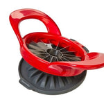 Progressive Thin Apple Slicer-grey and red divided into 16 sections