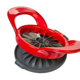 Progressive Thin Apple Slicer-grey and red divided into 16 sections