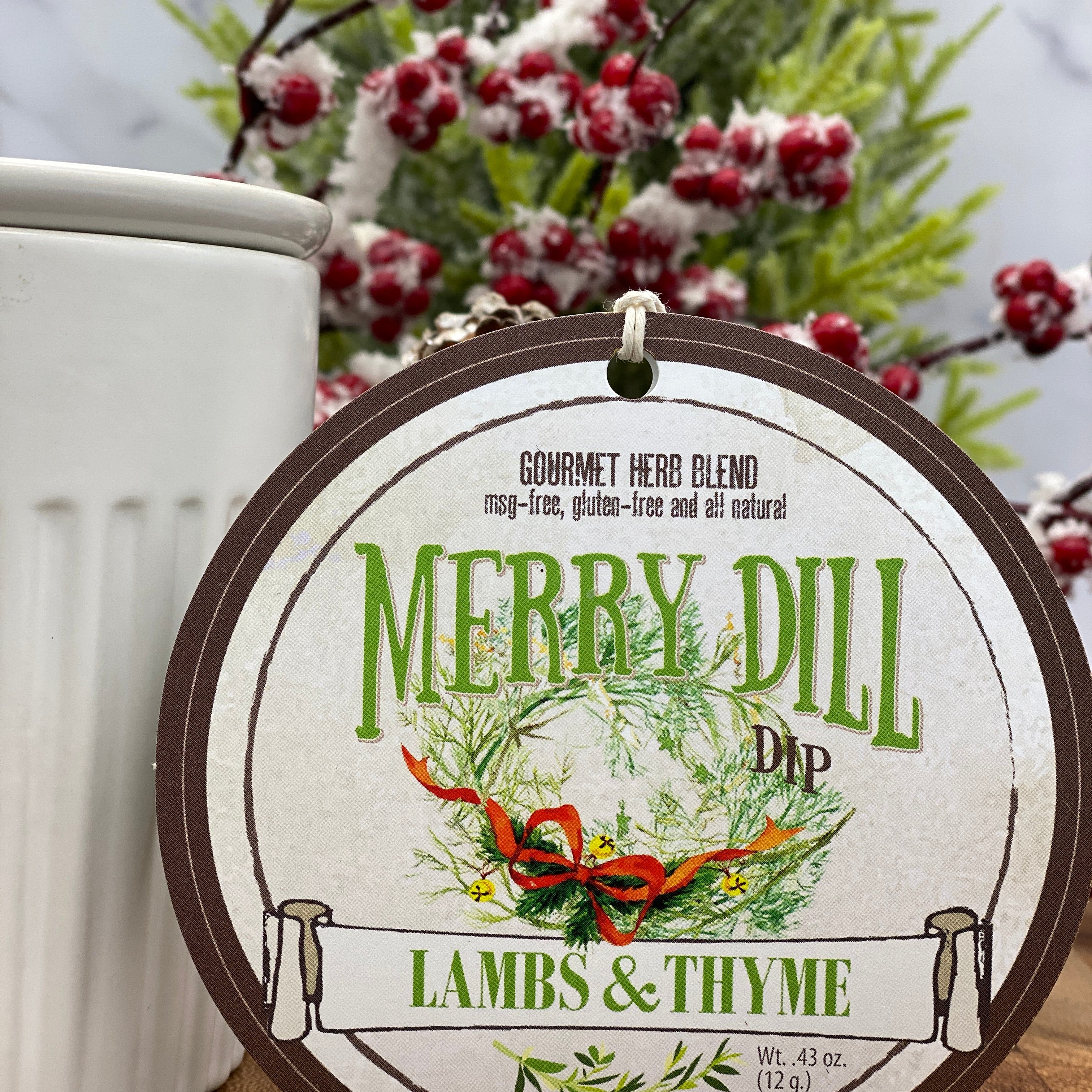 Lambs & Thyme Holiday Dips Merry Dill