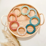 Itzy Ritzy Linking Ring Set Rainbow