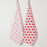 Now Designs Chickens Dish Towel s/2