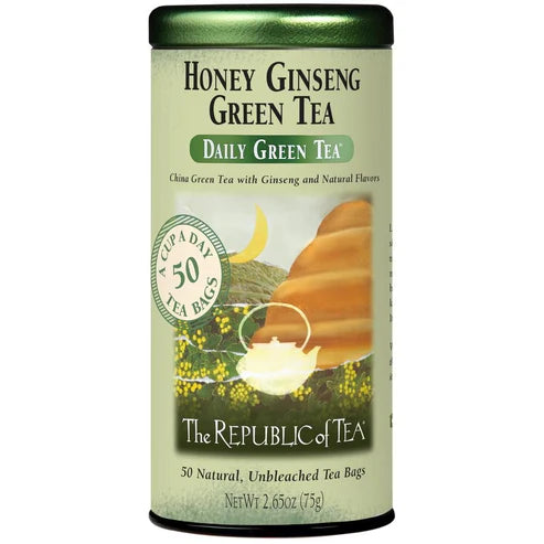 Republic of Tea Honey Ginseng Green Tea Bags