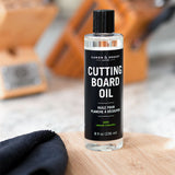 Caron & Doucet Cutting Board Oil on a cutting board