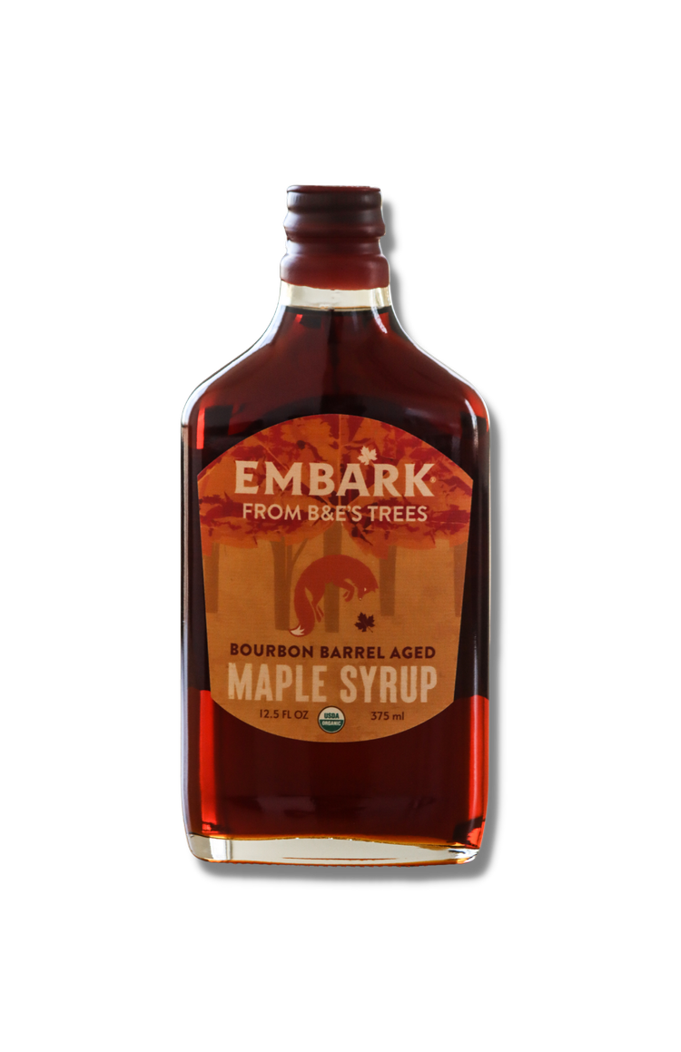 B&E's Embark Bourbon Barrel Maple Syrup