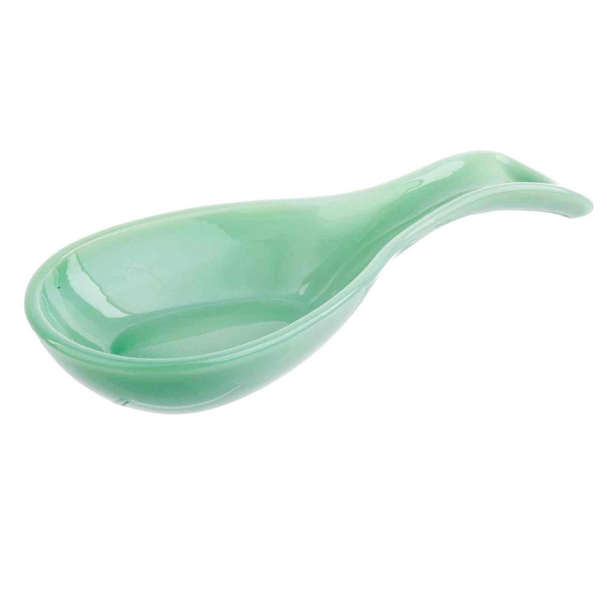 Jadeite Spoon Rest side view