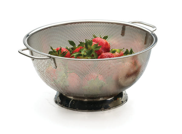 Colander with strawberries