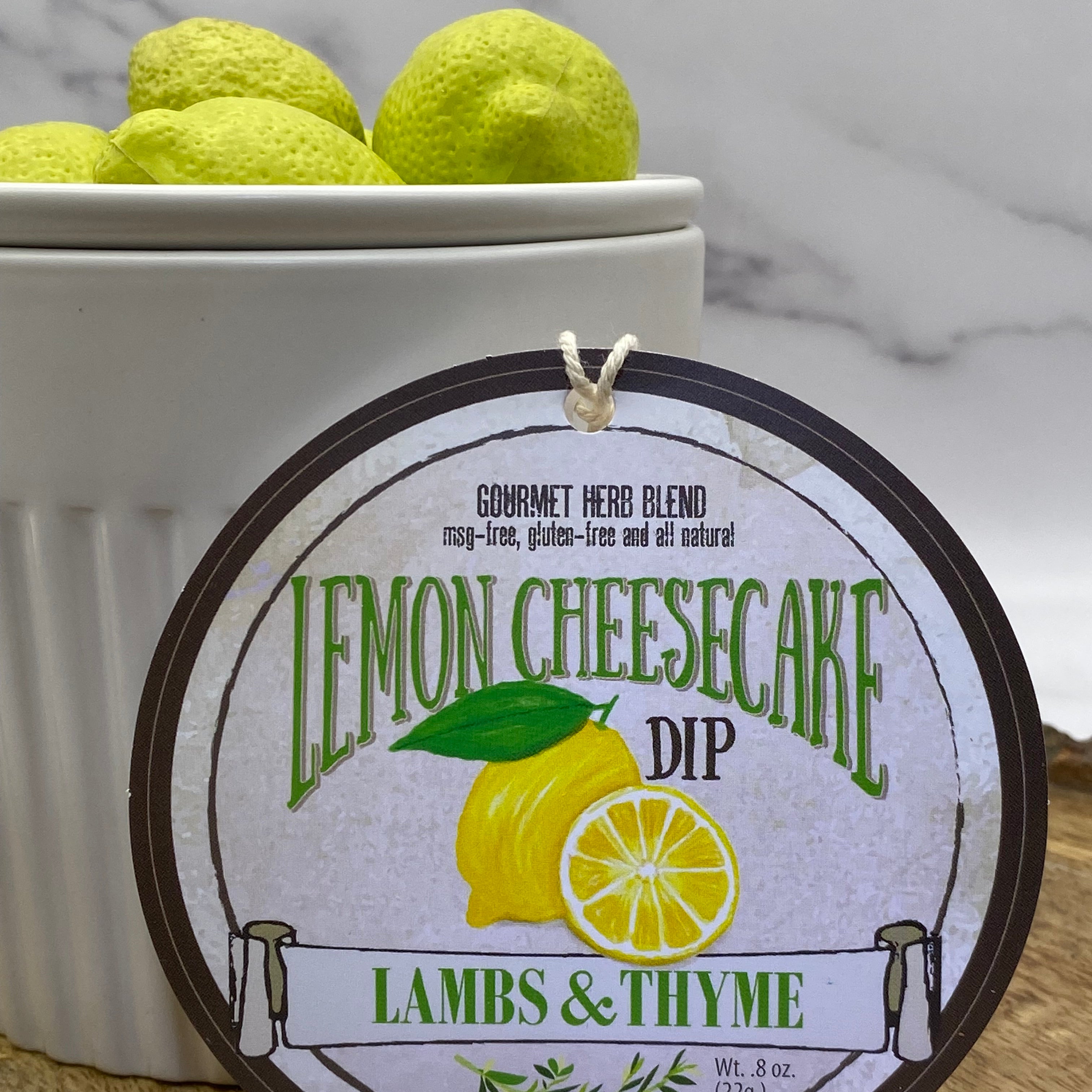 Lambs & Thyme Sweeter Dips Lemon Cheesecake