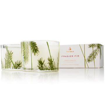 Thymes Frasier Fir Poured Candle Set Pine Needle