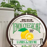 Lambs & Thyme Sweeter Dips Lemon Cheesecake