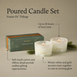 Thymes Frasier Fir Tidings Poured Candle Set