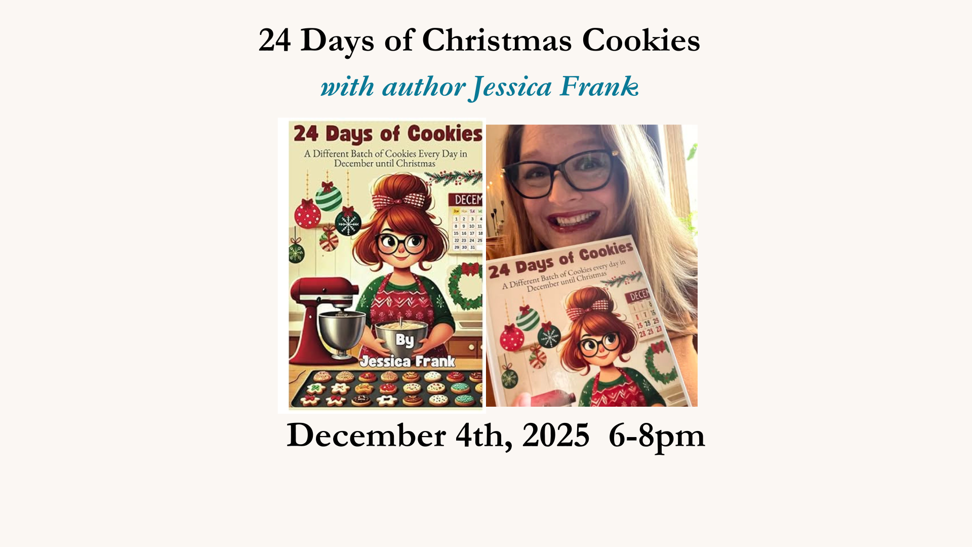 24 Days of Cookies Cooking Class with Jessica Frank - 12/4 6-8pm