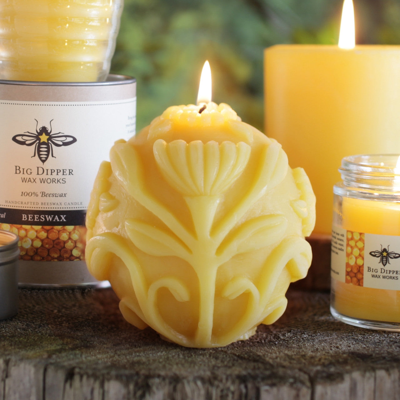 Big Dipper 4" Beeswax Sphere-Flora