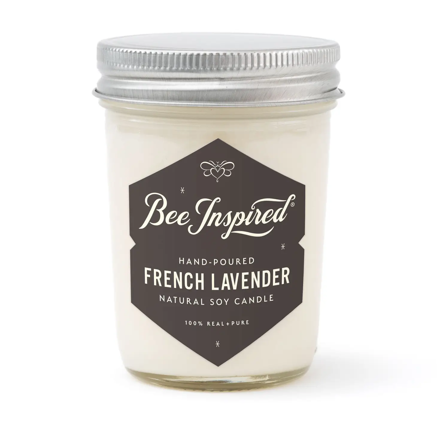 Bee Inspired French Lavender Candle in Jar