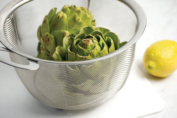 RSVP Wide Rim Mesh Basket