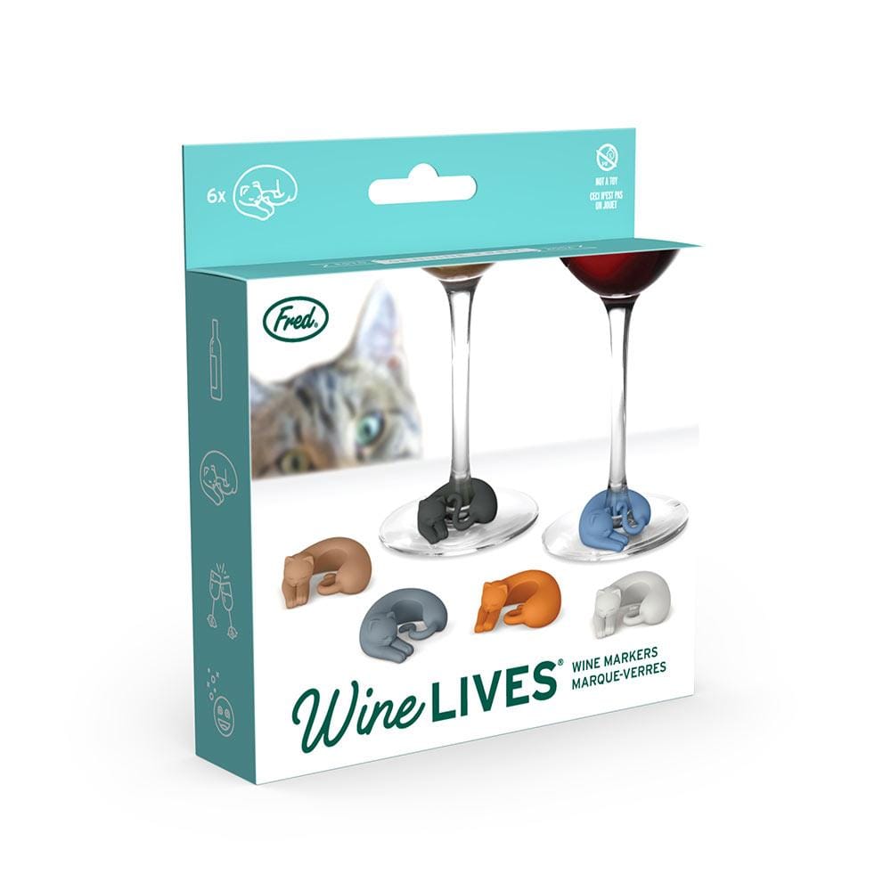 Fred Wine Lives-Kitty Wine Markers