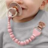 Itzy Ritzy Sweetie Paci Strap/Beaded Pacifier Clip - Pink