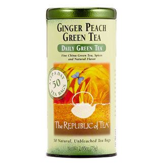  Picture Republic of Tea Ginger Peach Green Tea Can