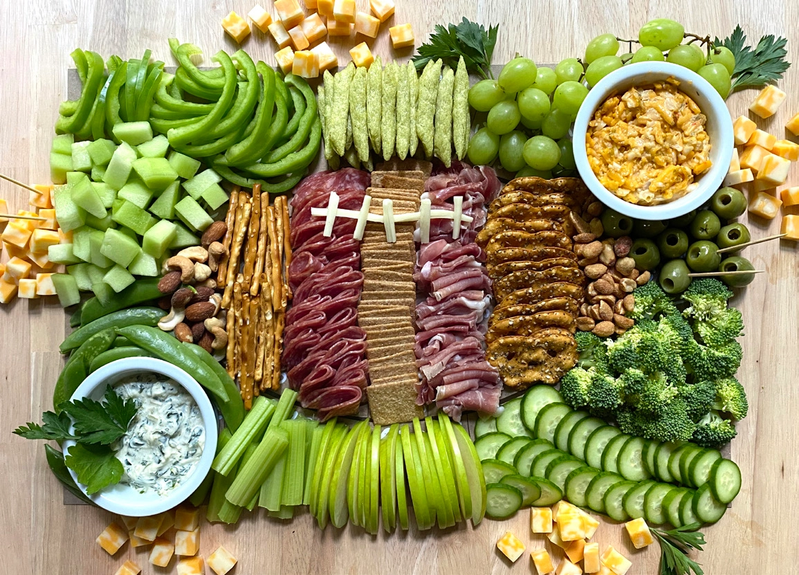 Color Box Charcuterie Cheat Sheet Football