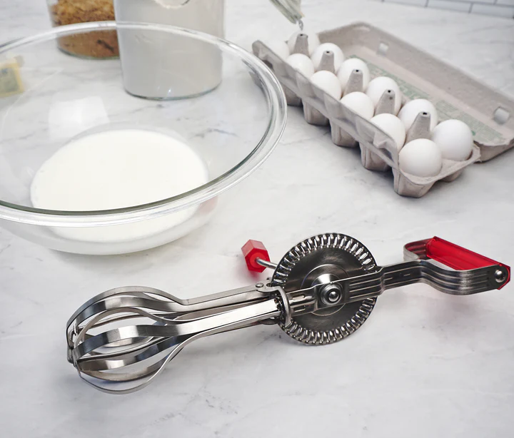 RSVP Antique Egg Beater Red