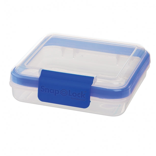 Progressive Snap Lock Sandwich-To-Go container with blue snap lid