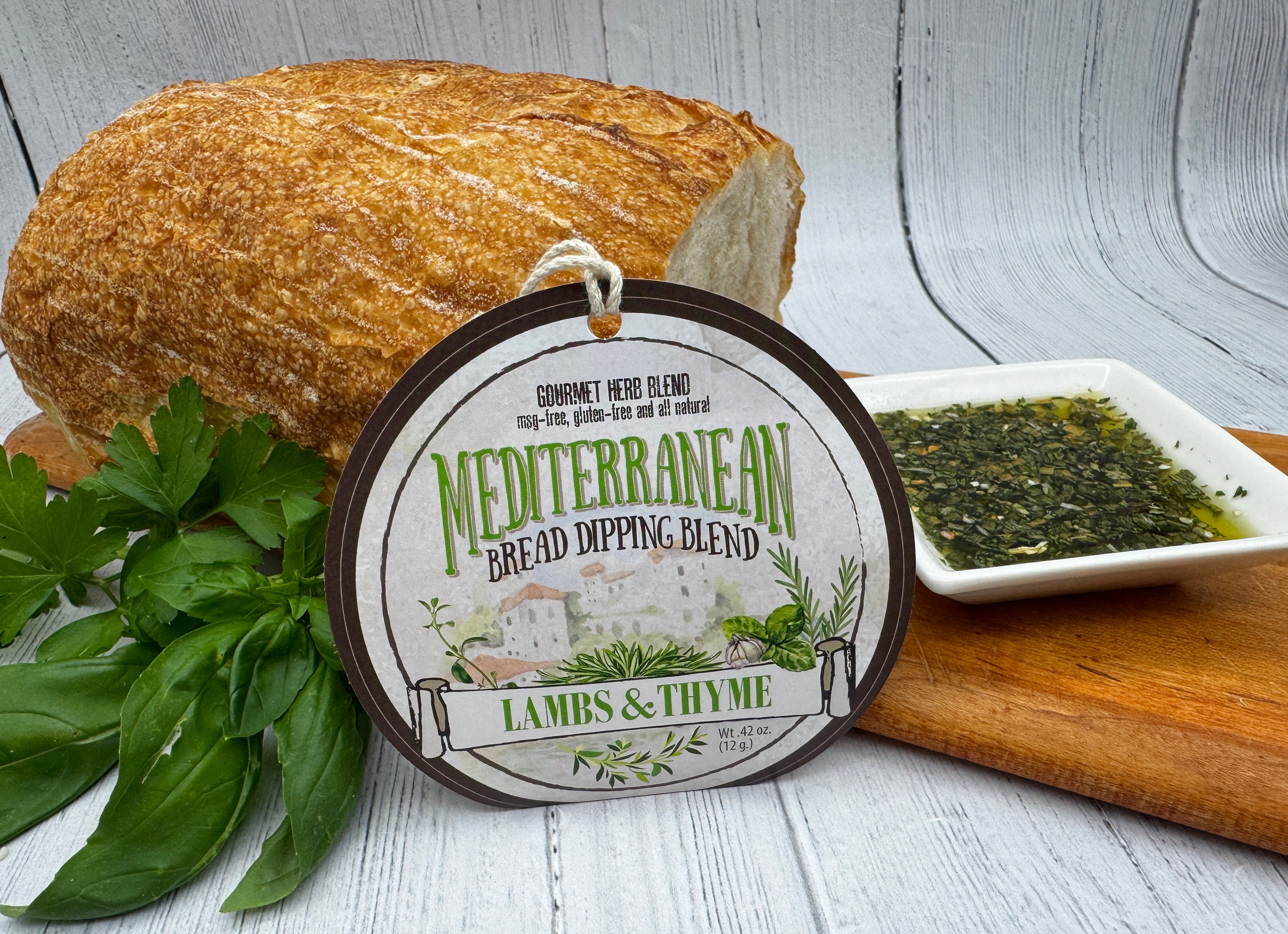 Lambs & Thyme Bread Dips Mediterranean Herb